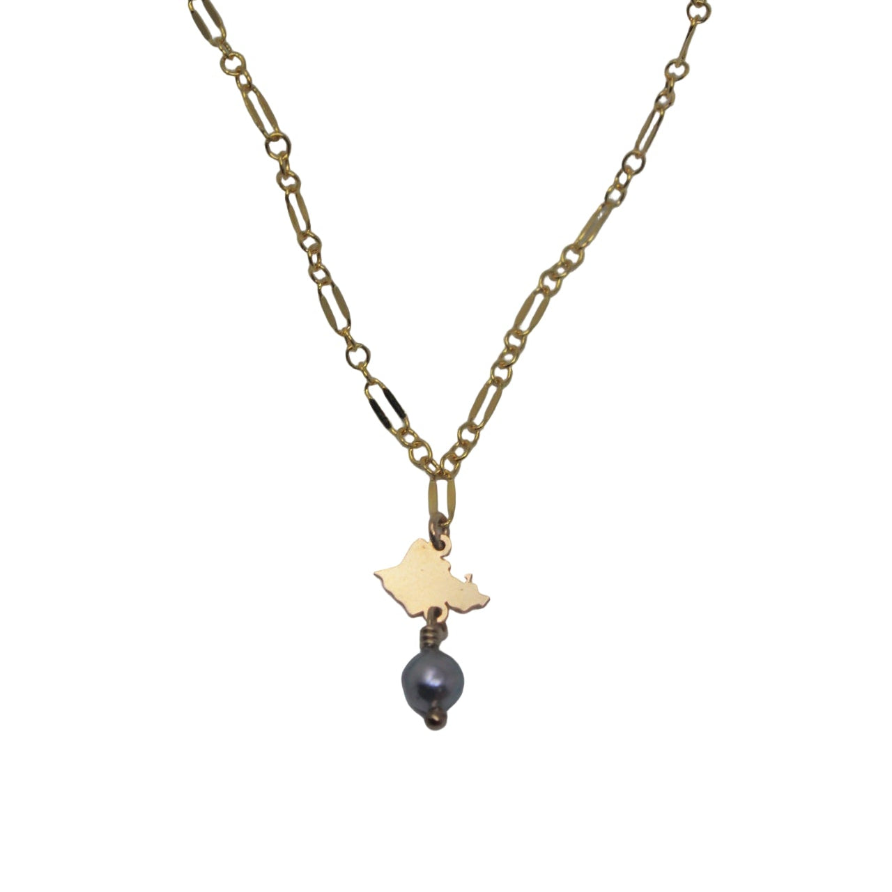 Oahu + Akoya Keshi Pearl Necklace