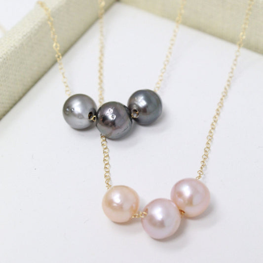 Triple Pearl Necklace