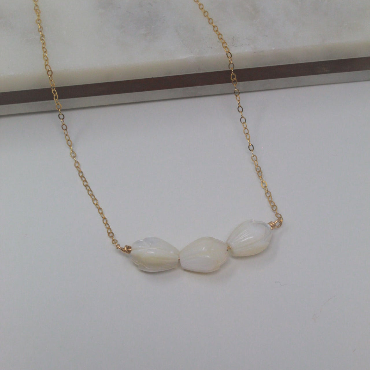 Triple Pikake Necklace